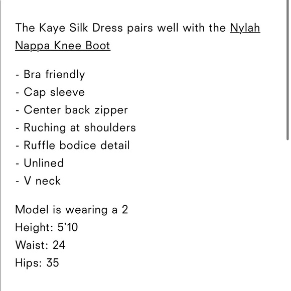 Reformation Kaye silk dress in Junie, size 2 - Picture 5 of 7